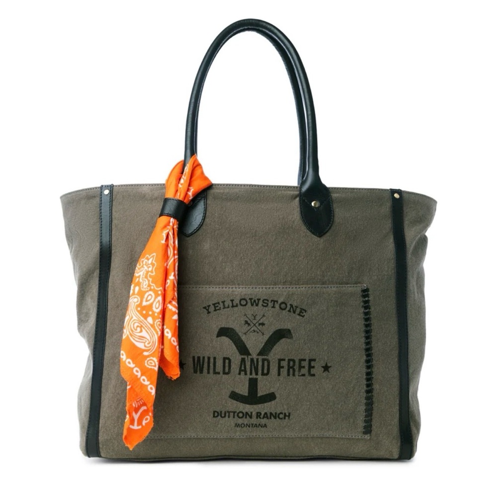 Myra Bag - Yellowstone Velorra Ash Weekender Bag with Scarf